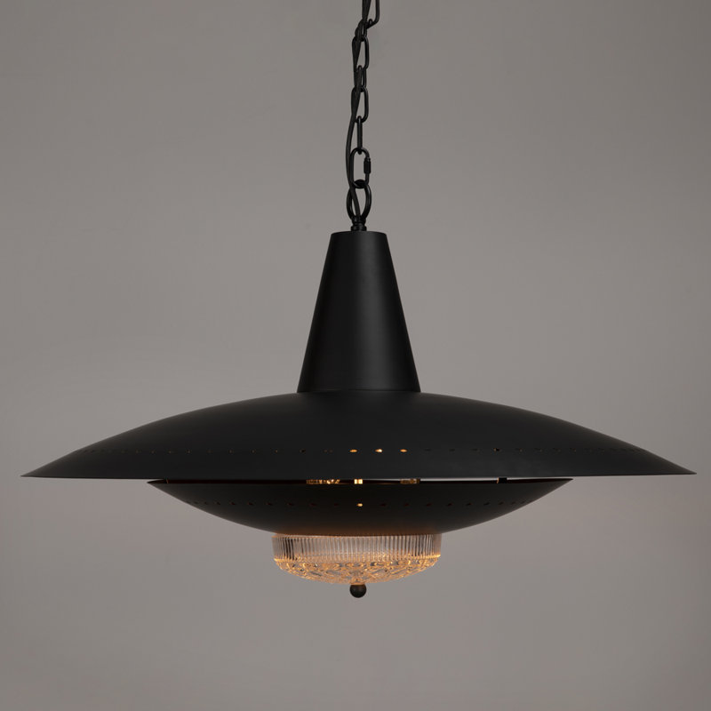 UFO 1 - Light Matte Black Single Pendant