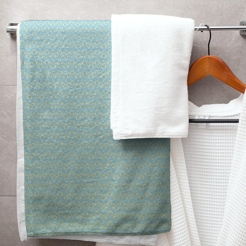 Katelyn Elizabeth Bath Towel, Blue/Yellow