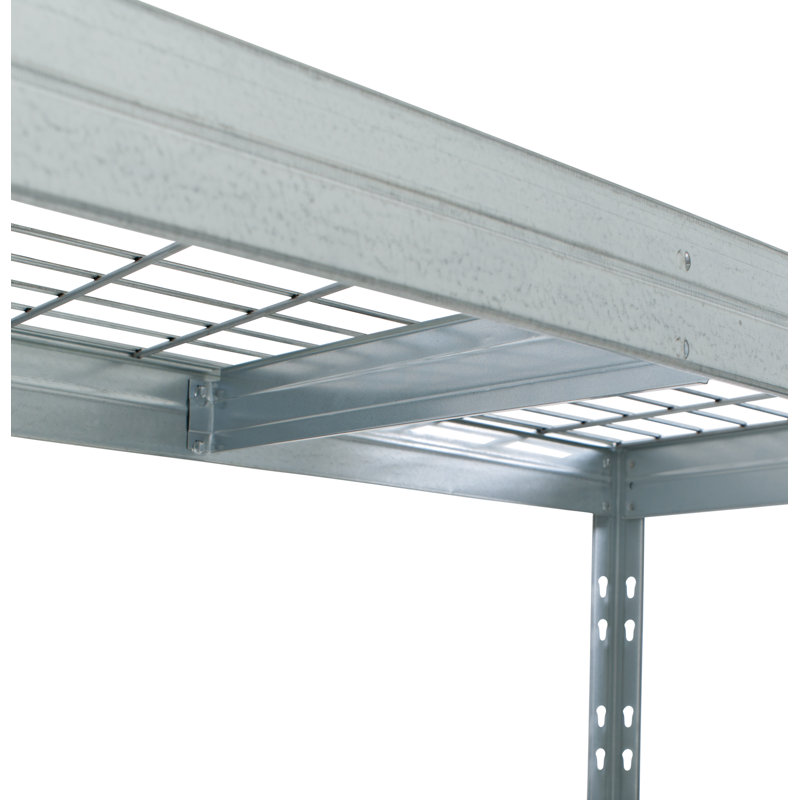 Galvanized 5-Tier Wire Shelving Unit 71x35x18 in for Garage and Kitchen