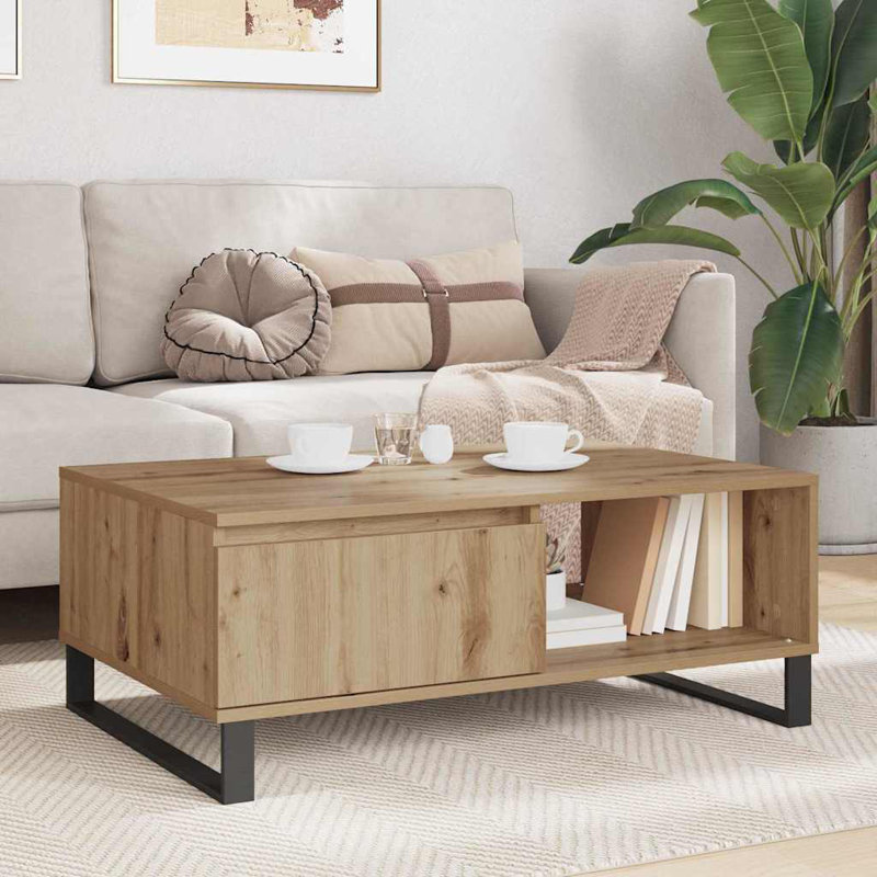 Coffee Table with Storage, Artisan Oak