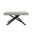 Extendable Metal Base Dining Table-1330830066