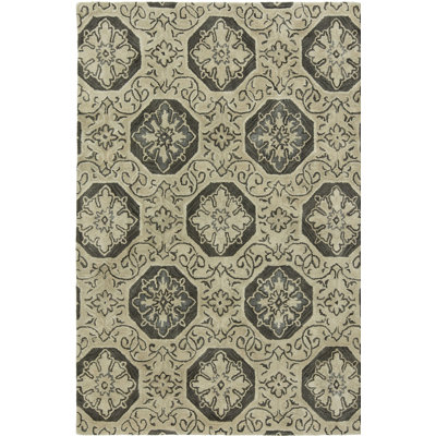 Mckenzie Wool Area Rug in Beige/Gray