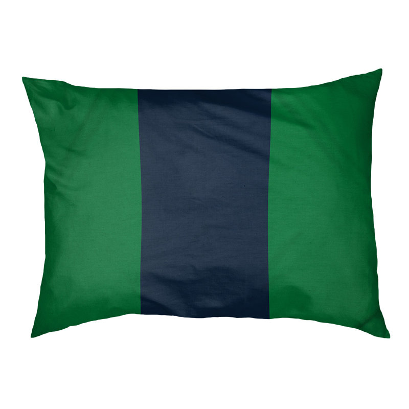 Coussin Atlanta, Grand (l 40 po x P 30 po x H 6,5 po), Green/Blue/Green