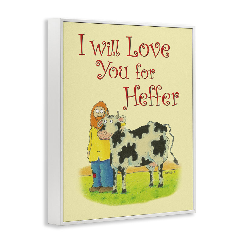 «Love You For Heffer», estampe numérique, conception de Roger Straub, H 14 po x l 11 po