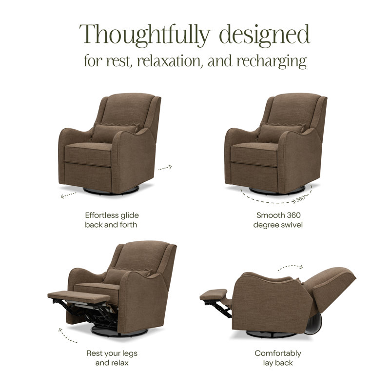 Devon Recliner and Swivel Glider, Performance Truffle
