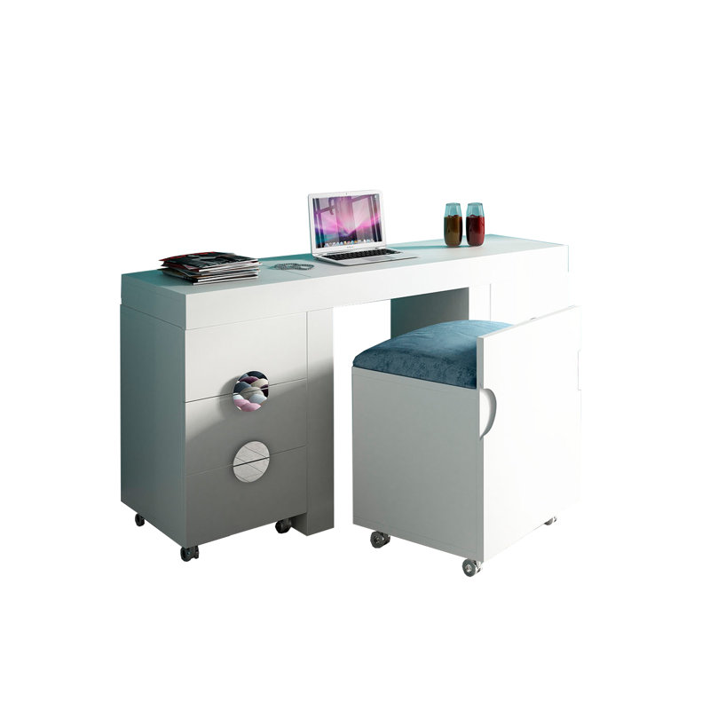 Ensemble coiffeuse avec tabouret et miroir