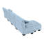 Combinaison libre, canapé modulaire modulaire, canapé en forme de L pour le salon, canapé confortable à 4 places avec repose-pieds convertible-451856718