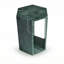 Table d'appoint luxueuse en marbre naturel vert luxueux, table de bout hexagonale avec finition polie pour un décor de salon moderne-241780439