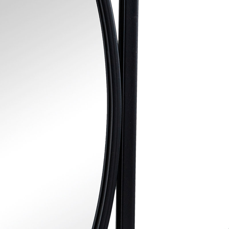 Miroirs muraux rectangulaires 32 po avec cadre noir (ensemble de 3)