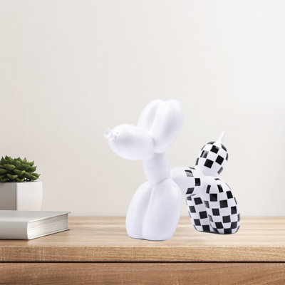 Creative Balloon Dog Statue Ornament (1Pcs) – Decorative Figurine For Bedroom, Study, Multiple Colours Available