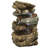  Rock and Log Tabletop Rustic Tabletop Fountain with LEDs