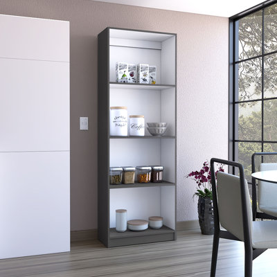 Bibliothèque avec étagère spacieuse pour livres et décor