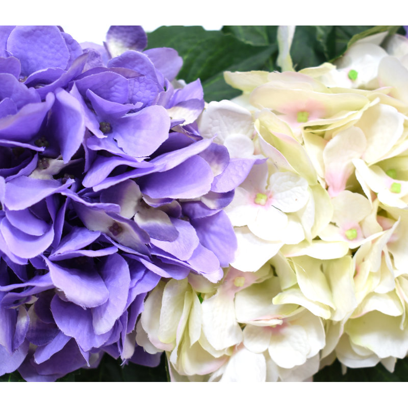 Blue And White Hydrangea Wreath, Purple/White