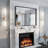 Aevar Tempered Glass and Aluminum Alloy Framed French Cleat Mounted Wall Mirror with 5-Year Warranty-397524569-384154455