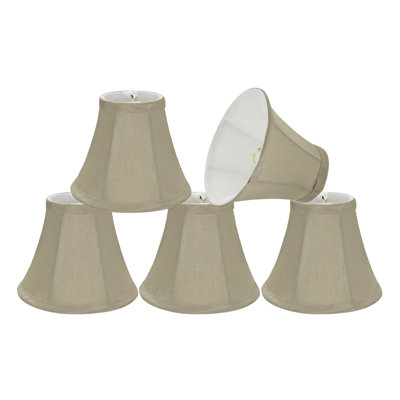 5'' H Sateen Textured Fabric Bell Lamp Shade