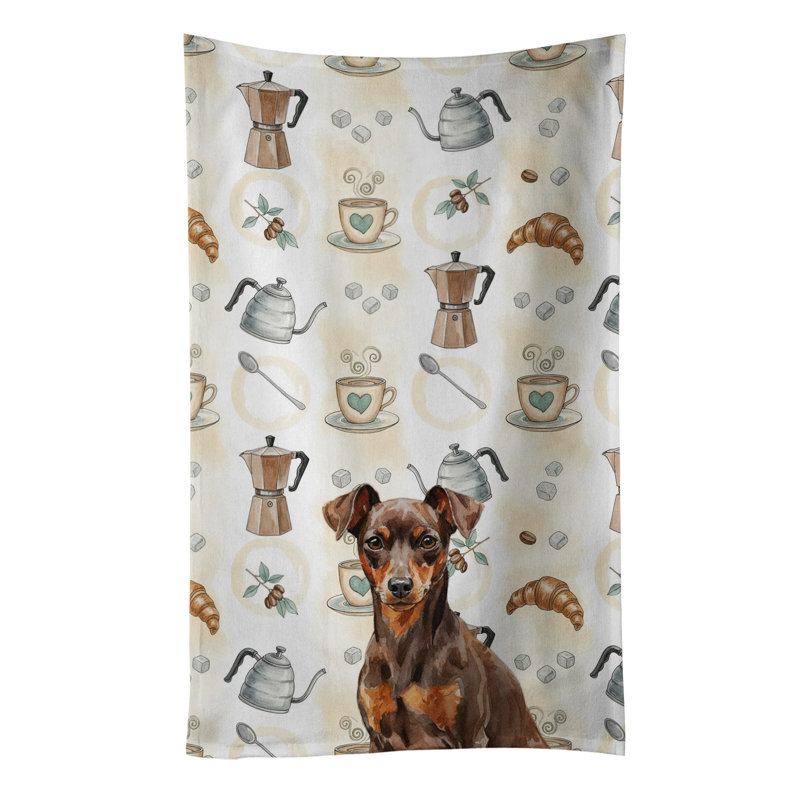 Torchon miniature chocolat et rouille, Pinscher miniature chocolat et rouille