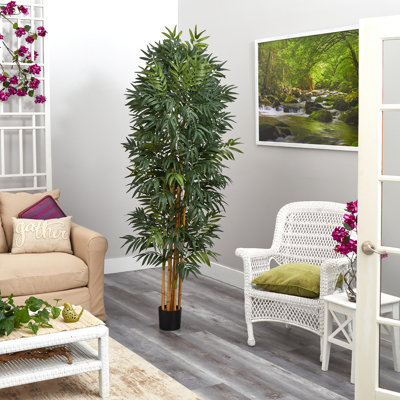 78'' Faux Palm Plant in Pot Liner