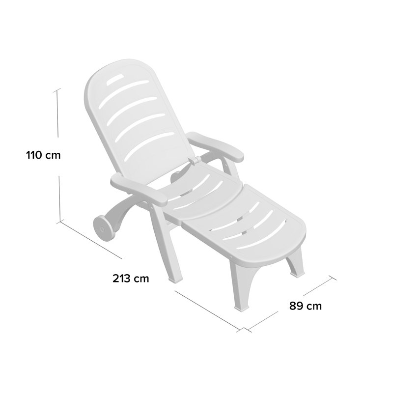 Scout Folding 2 in 1 Sun Lounger, Forest Green