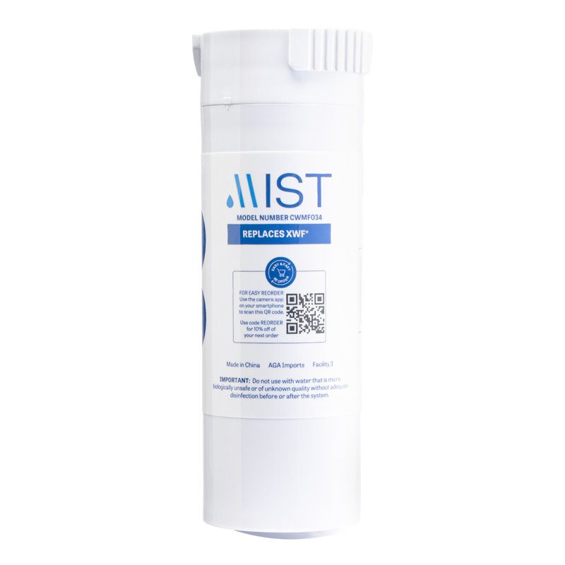 Filtre à eau de rechange pour brume de pluie compatible avec les modèles GE: Gwe19jslss, WR17x30702