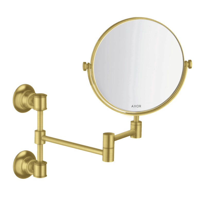 Montreux Flat Metal Wall Mirror, Brushed Gold