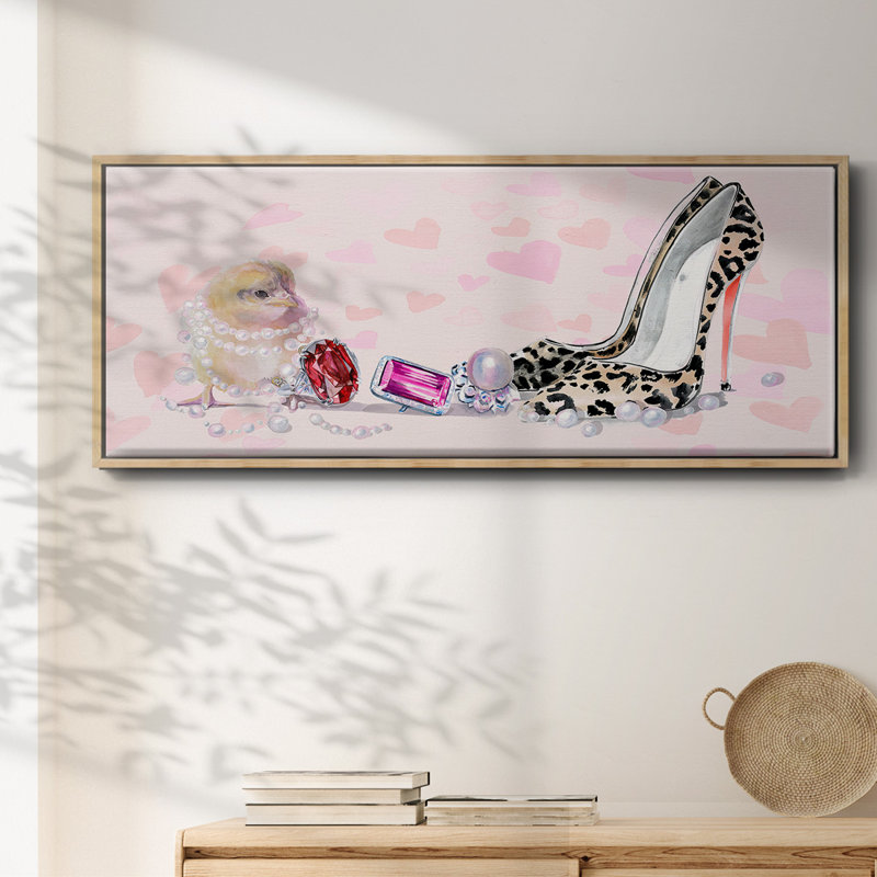 Cute Couture Collection D- Framed Canvas