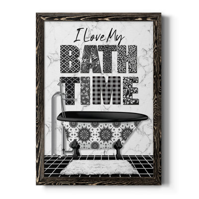 «Bath Time», art textuel sur toile