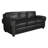  Fardin 87" Genuine Leather Square Arm Sofa-35667617