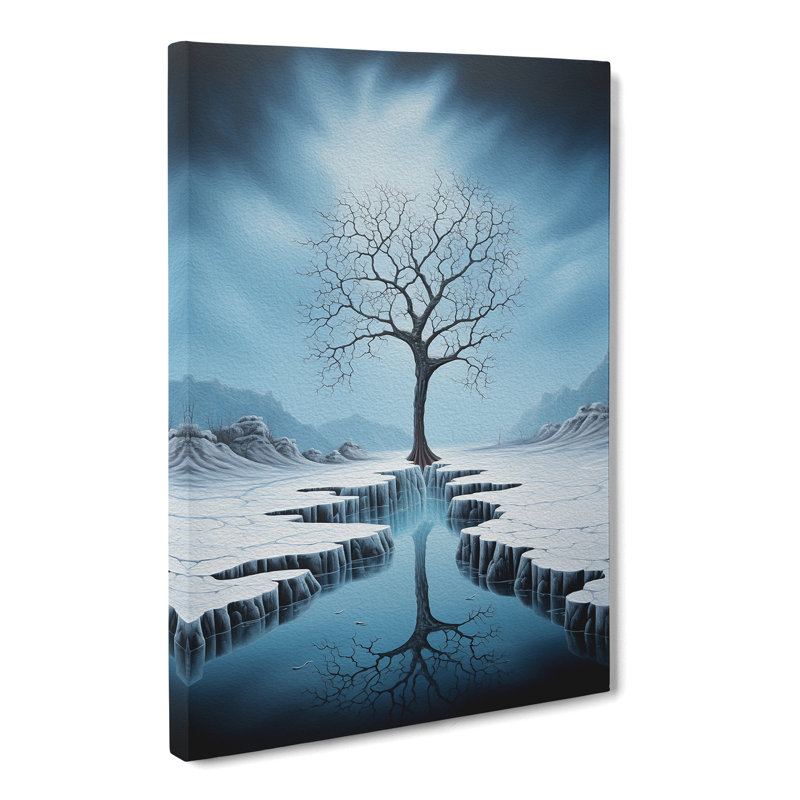 Winter Landscape Surrealism - No Frame Print, 76cm H x 50cm W x 3cm D