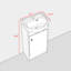 Ensemble de meuble-lavabo simple 18 po