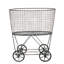 Chariot à linge roulant en métal avec support-44653266