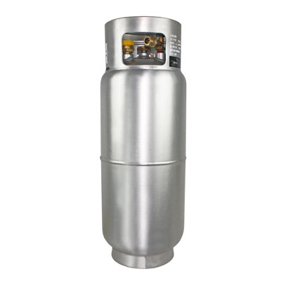 Flame King 43.5LB Aluminum Forklift Propane Tank with Gauge, Corrosion-Resistan, Rust-Free