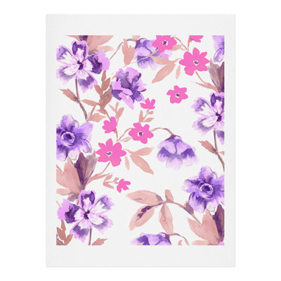 « jardin journal mauve », impression
