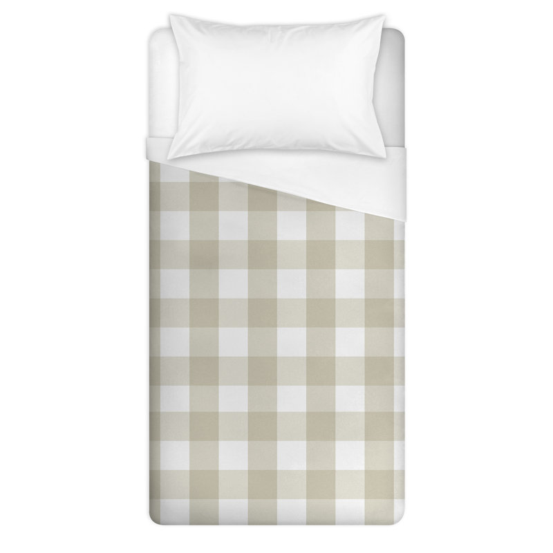 Polyester Plaid Duvet Cover