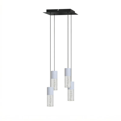 Luminaire suspendu cylindrique 4 lumières DEL Andromedae
