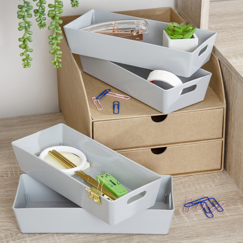 Wham Studio Basket Rectangular, Cool Grey