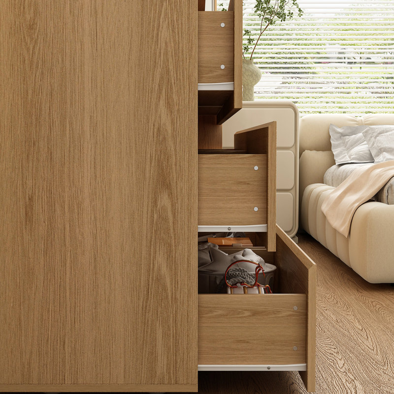 Commode 6 tiroirs Anastasiya Modern, Brun