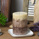 Warm Tahitian Coconuts Scented Pillar Candle