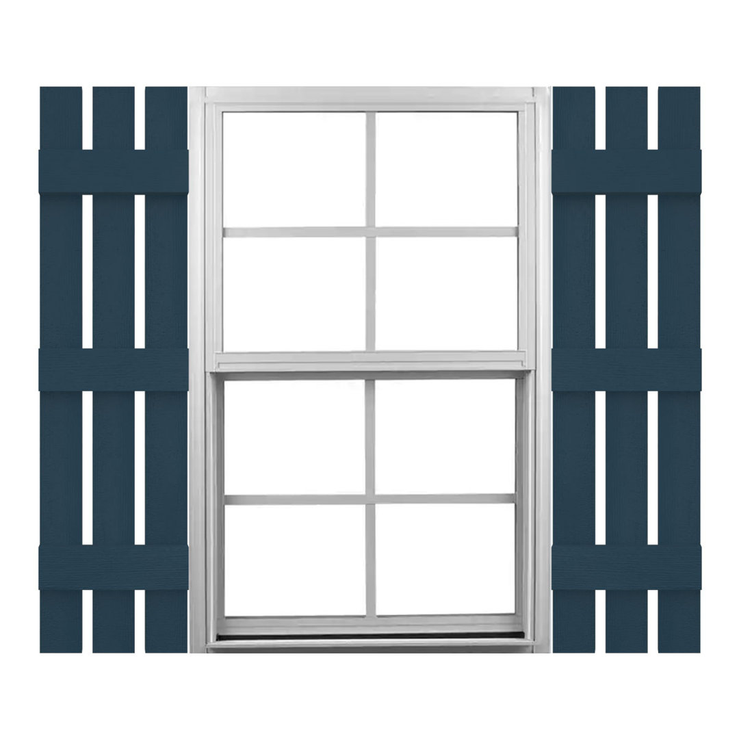 Mid-America 12'' Board & Batten Shutters Mid America Color: Classic Blue Height: 67"