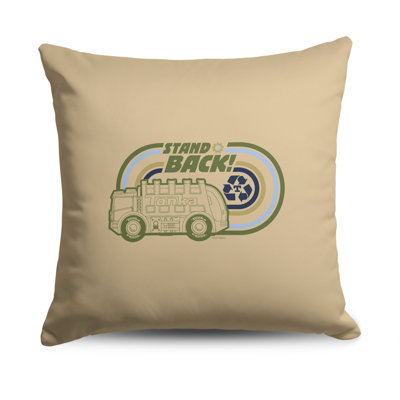 Northwest Hasbro Tonka Stand Back Throw Pillow 18 X 18 Inches In Multicolor