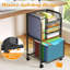 Rangement à 5 niveaux pour classeur sous le bureau | Dossiers suspendus de format lettre, classeur mobile sous le bureau, tiroirs en maille multicouches, mobilier de bureau efficace