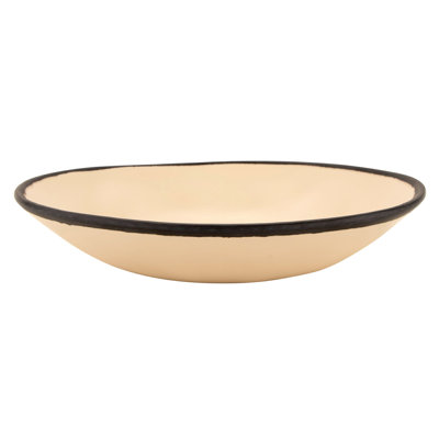 GET Bol à pâtes en céramique de 1,3 pte de style mélamine, finition mate, gris (ensemble de 12)
