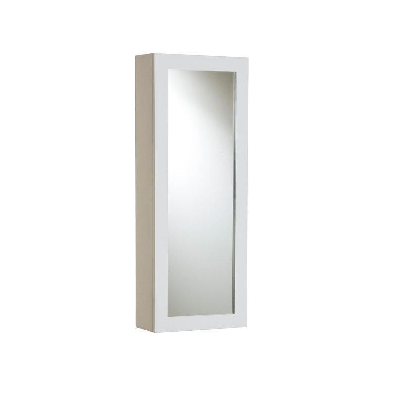 Wood Built-In Ironing Center, Off-White
