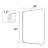 Eitzen Rectangle Wall Mirror High-Strength Tempered Glass and  Stainless Steels Framed Wall Mirror Accent Mirror-216028331-216028335