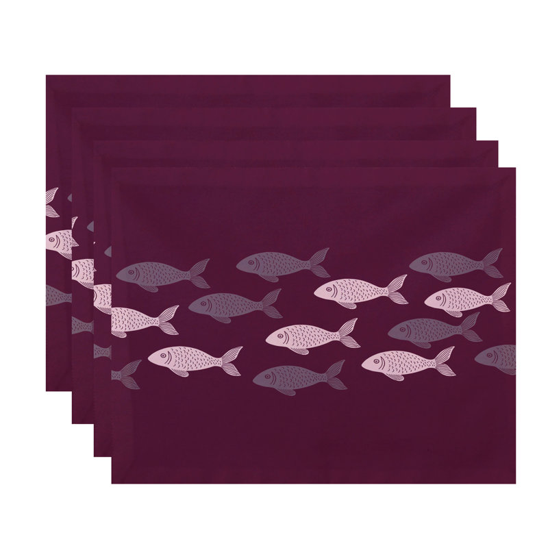 Eastbourne Polyester Rectangle Placemat, Purple