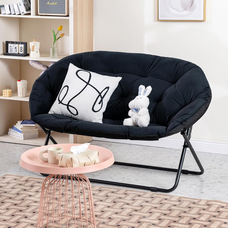 Causeuse Comfy Double, Noir, noir, noir, noir