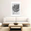 «Chrysanthemum Parthenium Abstract Retro Vintage Flower Landscape», reproduction d'art mural-129715600
