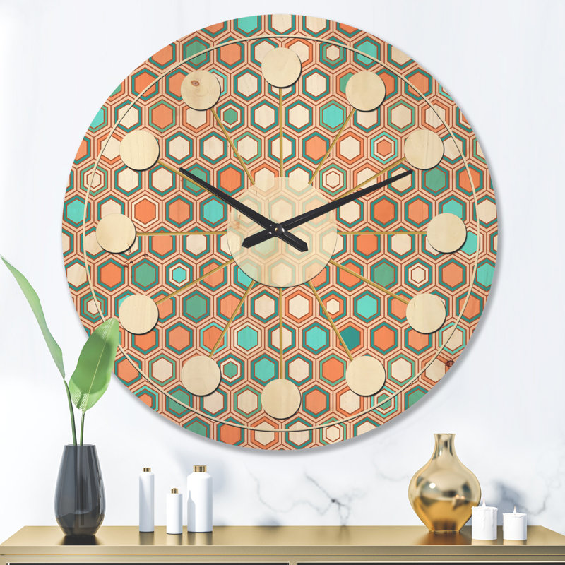 Horloge murale Hexagon, Très grand