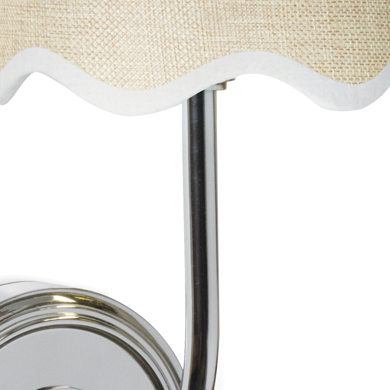 Ariel 1 - Light Armed Sconce, Polished Nickel