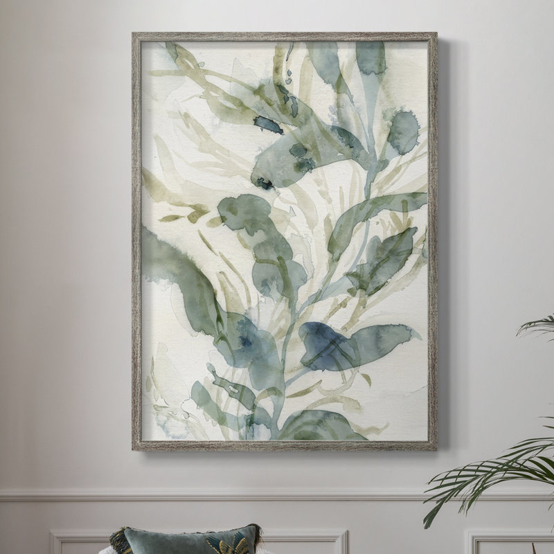 Underwater Botany III Framed Print - Solid Wood, 21" H x 17" W