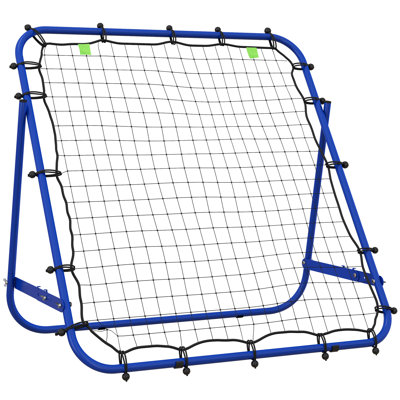 Volleyball Rebounder Net, Adjustable Soccer Rebounder, Blue